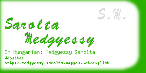 sarolta medgyessy business card